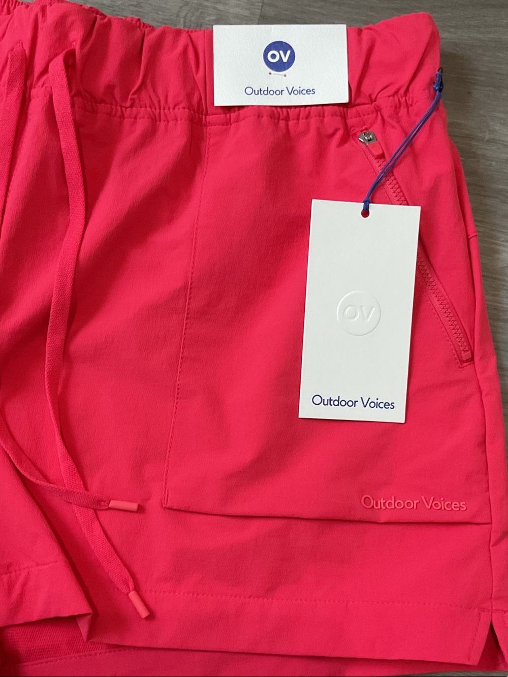Outdoor Voices Men’s Hot Pink Athletic Drawstring Shorts